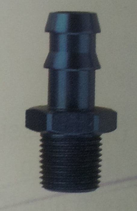 Aluminium Hose Barb to Pipe Adapter